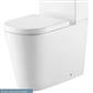 Metro Short Projection Comfort Height Close Coupled Back To Wall WC Pan with Fixings - White