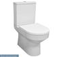 Kenley Close Coupled WC Pan with Fixings - White