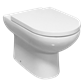 Osterley Back To Wall Eco Vortex WC Pan with Fixings - White