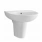 Osterley 42cm x 51cm 1 Tap Hole Ceramic Basin - White