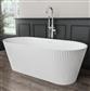 Sandford 1600x740x580mm (440mm Depth) Freestanding Bath -  White