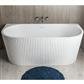 Caversham 1650x745x580mm (450mm Depth) D Shaped Bath inc waste