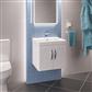 Cavone 50CM 2 Door Basin Vanity Unit - High gloss white