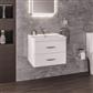 Cavone 60CM 2 Drawer Basin Vanity Unit - High Gloss white 