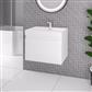 Gravina 60CM 1 Drawer Wall Hung Basin Vanity Unit - White