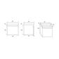 Gravina 60CM 1 Drawer Wall Hung Basin Vanity Unit - Matt Grey