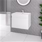 Gravina 60cm x 46cm 1 Tap Hole Polymarble Wall Hung Basin - White