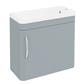 Cavone 50CM 1 Door Basin Vanity Unit - Matt Grey