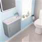 Cavone 50CM 1 Door Basin Vanity Unit - Matt Grey