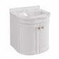 Hardwick 50CM 2 Door Basin Vanity Unit - Matt White