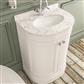 Hardwick Traditional 60cm x 44cm 1 Tap Hole Quartz Basin - White