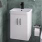 Cavone II 40CM 2 Door Wall Hung Basin Vanity Unit - White