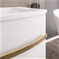 Centa Curved Brushed Brass Handle 