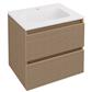 Olympia 600x445mm Fluted Effect Drawer Vanity Wall Hung Unit 