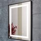 Varano 500x700mm LED mirror black frame