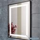 Varano 600x800mm LED mirror black frame