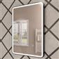 Arno 500x700mm LED mirror black frame