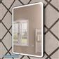 Arno 600x800mm LED mirror black frame