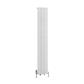 Mersey 1800 x 280 Aluminium Radiator Matt White