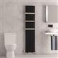 Trent 1800 x 375 Aluminium Radiator Matt Black