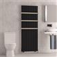 Trent 1800 x 660 Aluminium Radiator Matt Black