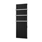 Derwent 1800 x 604 Dry Element Aluminium Radiator Matt Black