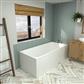 Malin Single Ended (SE) 1675 x 700 x 440mm 5mm Bath - White