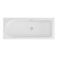 Biscay 1800 x 800 x 440mm Right Hand (RH) Straight 5mm Shower Bath - White