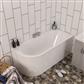 Biscay Double Ended (DE) 1600 x 725 x 440mm RH Beauforte Bath - White