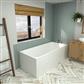 Malin Single Ended (SE) 1800 x 700 x 440mm Beauforte Bath - White