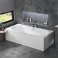 Biscay Double Ended (DE) 1700 x 750 x 440mm Beauforte Bath - White