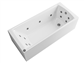 Rockall 1700 x 750 x 440mm Single Ended 14 Jet Whirlpool Beauforte Bath - White