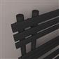 Loddon Dry Element Towel Rail 800 x 600 Matt Black