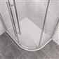 Vantage Plan F Right Hand (RH) 900mm x 760mm Offset Quadrant Shower Tray - White