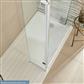 Vantage Plan D 1400mm x 800mm Walk In Shower Tray - White