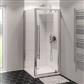 Vantage 2000 6mm Easy Clean 2000mm x 1000mm Pivot Shower Door - Chrome