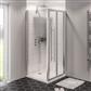 Vantage 2000 6mm Easy Clean 2000mm x 900mm Bi-Fold Shower Door - Chrome