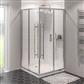 Vantage 2000 6mm Easy Clean 900mm x 700mm Offset Corner Entry Shower Enclosure - Chrome