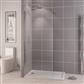 Vantage 2000 6mm Easy Clean 2000mm x 800mm Walk-In Shower Panel - Chrome