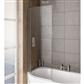 Bray 6mm 1400 x 730mm Left Hand Bath Screen - Chrome