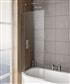 Bray 6mm 1400 x 730mm Left Hand Bath Screen - Chrome