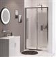 Vantage 2000 Easy Clean 2000x1300mm Slider Shower Door - Chrome