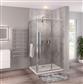 Vantage 2000 Easy Clean 2000x1300mm Slider Shower Door - Chrome