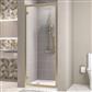 Corniche 2000 8mm Framed 2000mm x 800mm Hinged Shower Door - Brushed Brass