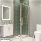 Corniche 2000 8mm 2000mm x 700mm Side Panel - Brushed Brass