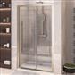 Vantage 2000 Easy Clean 2000mm x 1100mm Slider Shower Door - Brushed Brass