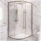 Vantage 2000 6mm Easy Clean 1300x760mm Offset Quadrant Shower Enclosure - Brushed Brass