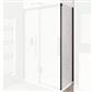 Corniche 2000 8mm Easy Clean 2000mm x 900mm Side Panel - Matt Black