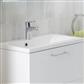 Oslo 58cm x 39cm 1 Tap Hole Cast Marble Basin - White