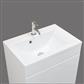 Oslo 100cm x 39cm 1 Tap Hole Cast Marble Basin - White